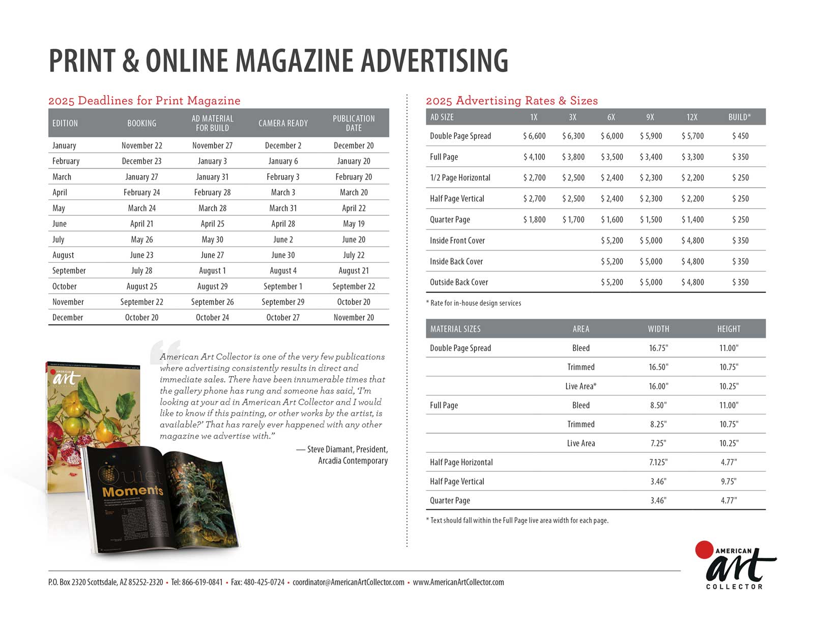 Advertising Rates Cover