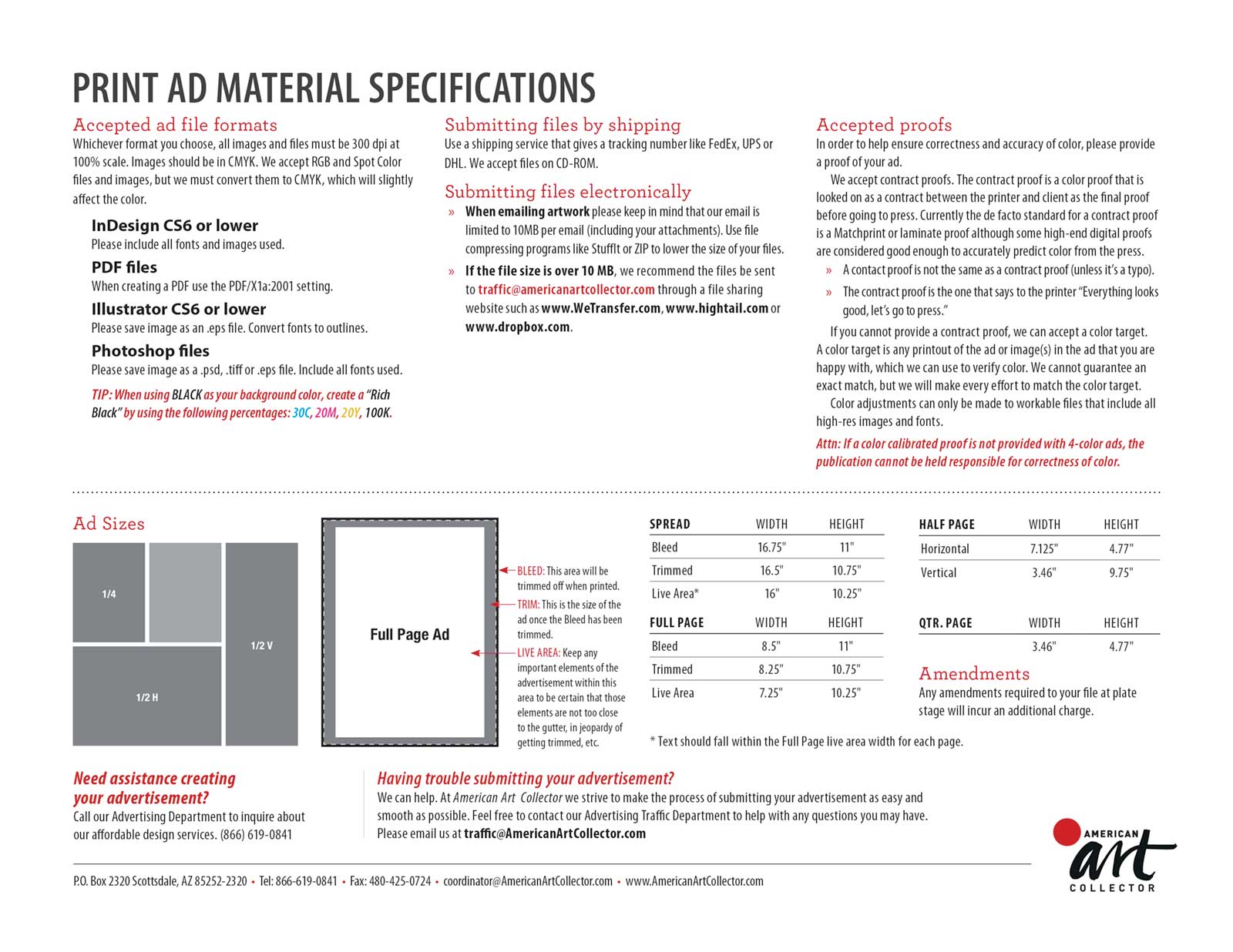 Advertising Specs Cover